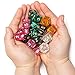 Wiz Dice Bulk Random Polyhedral Dice (D6-25 Pack) - Polyhedral Role Playing Dice in Unique Colors - DND Accessories for TTRPG Dice Games - Ideal Roleplaying Game Dice