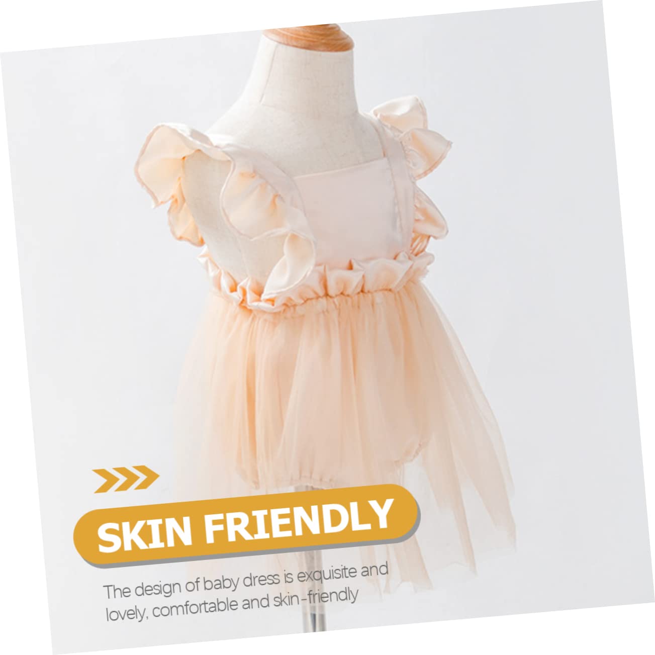 Toyvian 5 szt. sukienka śpioszki z latającymi rękawami, odzież dla niemowląt, sukienka dla dziewczynek, koreańska sukienka, strój niemowlęcy, styl zachodni, dla noworodków, bawełna, spódniczka
