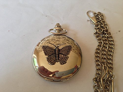 Montre de gousset quartz C2 Petit Papillon argent fabriqué à Sheffield