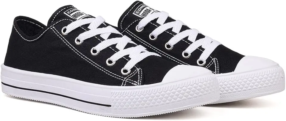 Tenis Casual Feminino Cano Baixo Branco Moda Leve