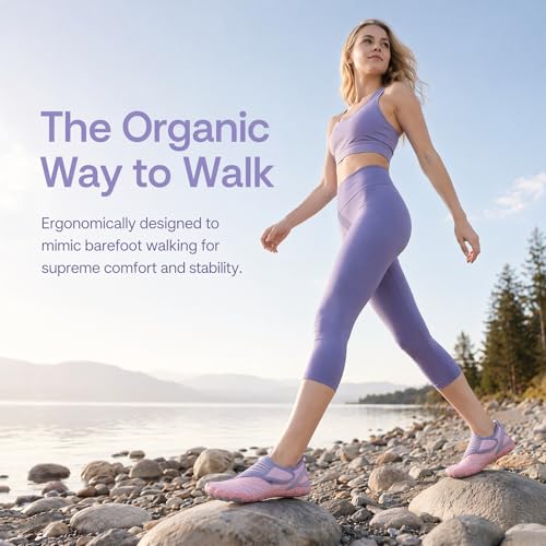 Image of Hike Barefoot Shoes Womens Men,Unisex Barefoot Water Shoes Breathable, Anti-Slip Hiking Footwear for Athletic Wide Toe Shoe Footwear for Hiking, Walking, Running, Yoga, and Water Sports