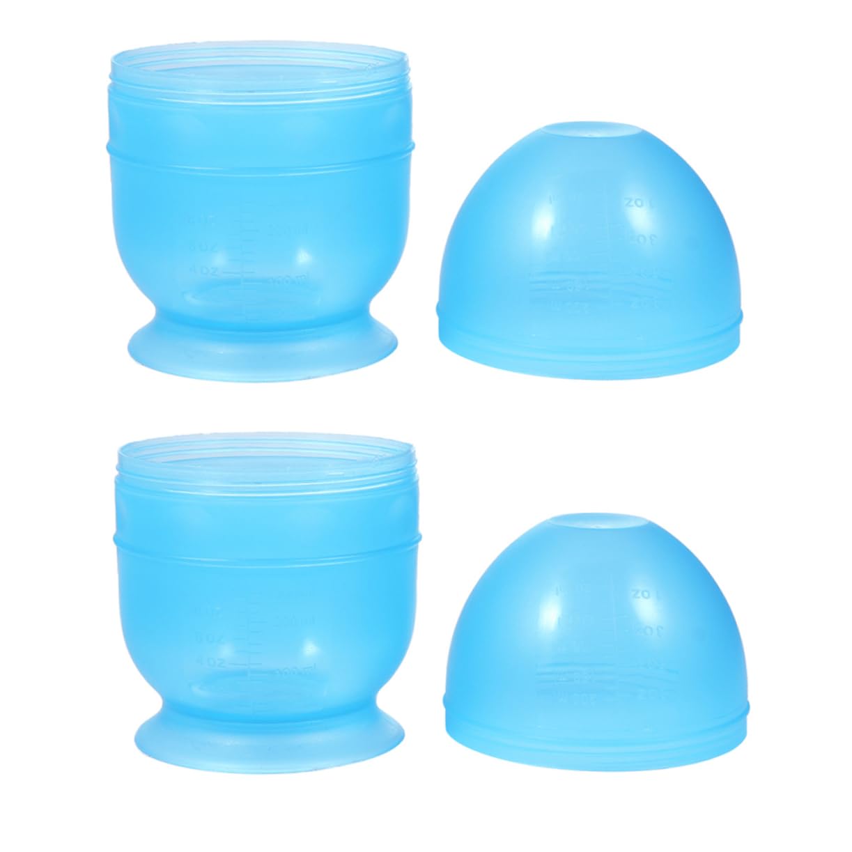 PLAFOPE Diy Hair Dye Mixing Bowl Set 2 Large Plastic Bowls Scale for Hair Coloring Salon Supplies