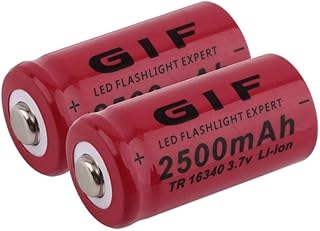 2 sztuki 3,7 V 16340 CR123A 5018LC 2500 mAh litowo-jonowe akumulatory litowe do latarki LED, reflektorów, zabawek, mini wentylatorów