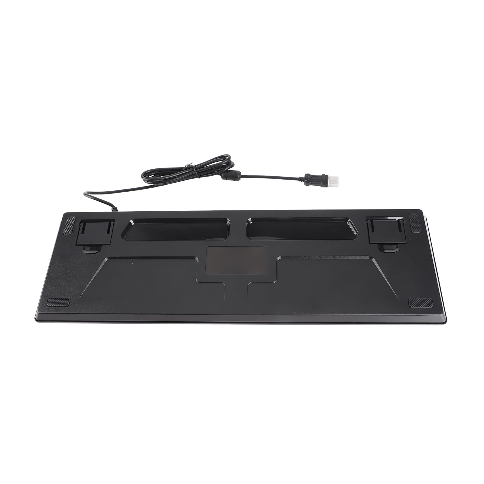 Czarna Klawiatura do Pisania HJK920 Przewodowa Klawiatura ze 104 Klawiszami Ergonomiczna Konstrukcja Mieszane, Wrażliwe na światło Kliknięcia na PC/Laptop (BLACK)