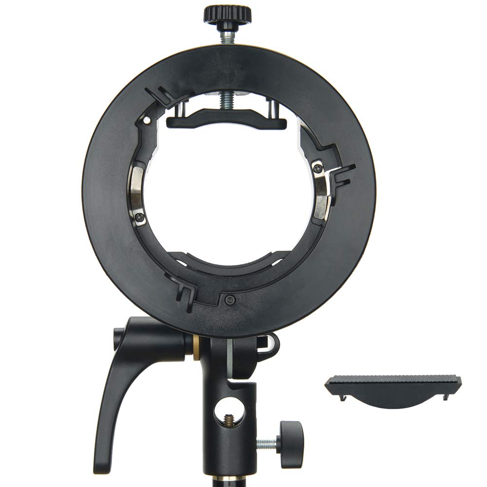 Godox S2 Supporto di Flash S-Tipo con Monte Bowens - Compatibile con Snoot, Softbox, Scatola per Flash di Studio V1, AD200Pro, V860II, TT685, TT350, AD400Pro