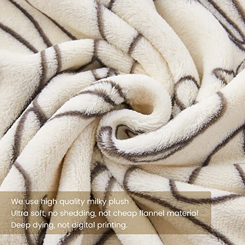 Cozy Bliss Beige Throw Blanket Doggy Face Ultra Soft Throw Blanket Spring Summer Blanket Nap Blanket For Dog Lovers, Doggy Face 50"X60" #TOP5