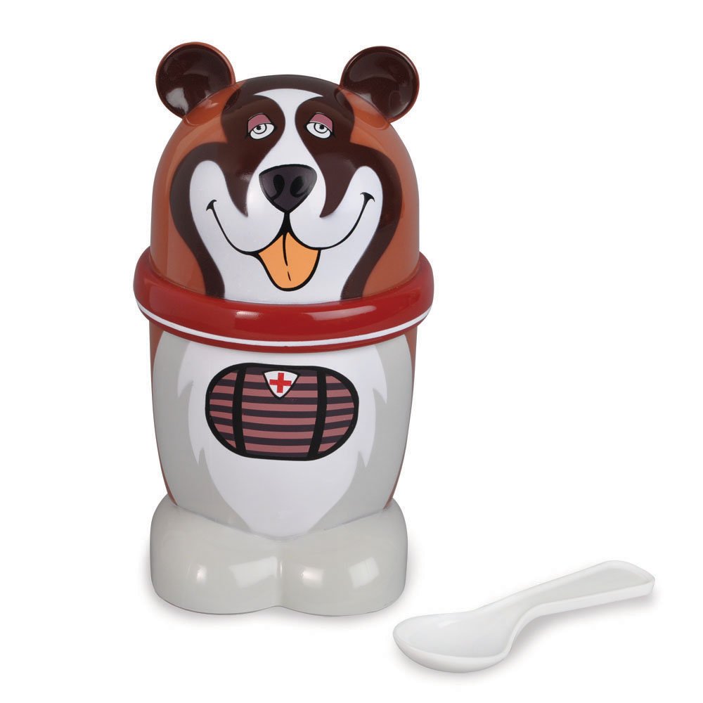 GeoSpace Ice Cream Mugz Personal-Size Instant Ice Cream Maker, Dog (St. Bernard)