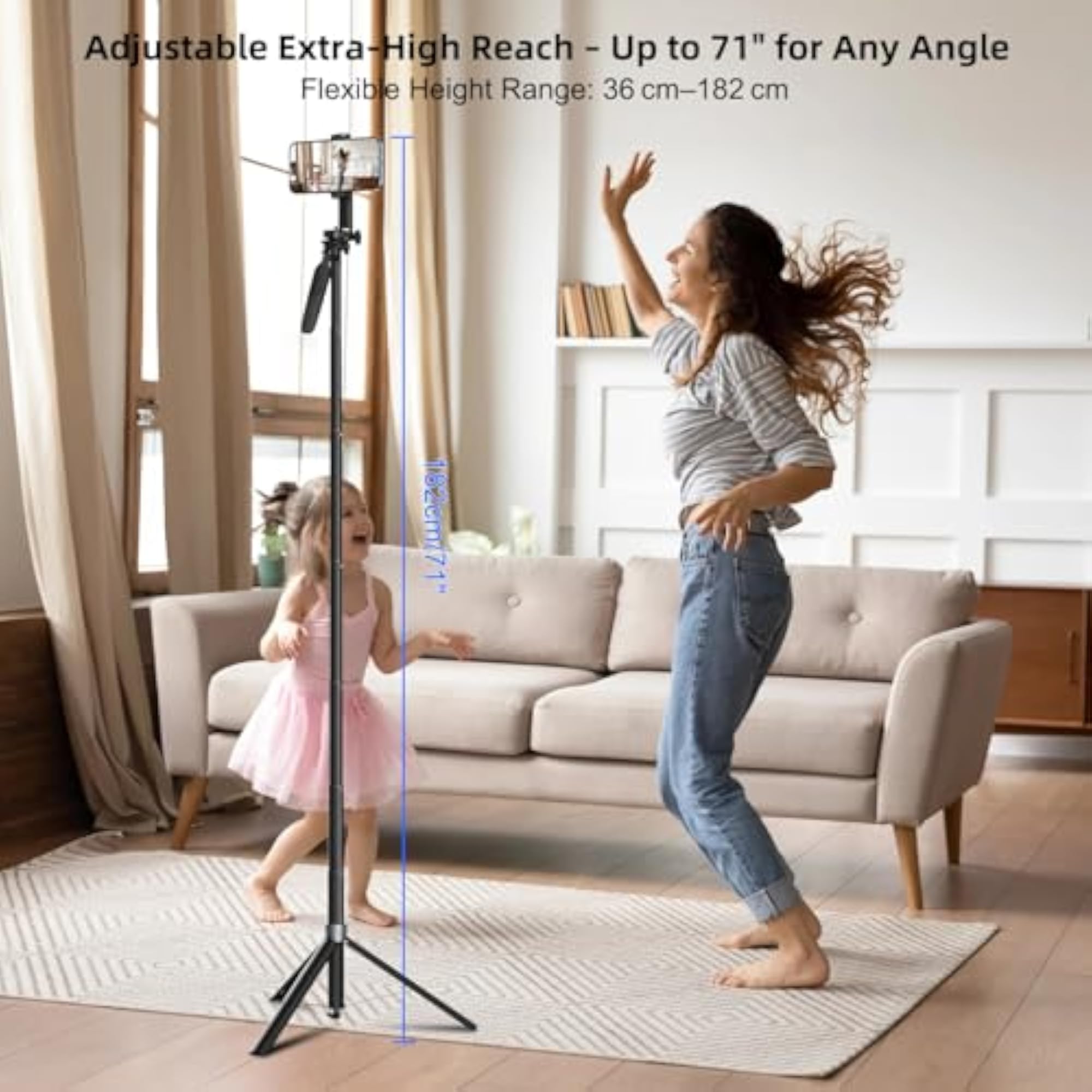 71 Automatic Selfie Stick Tripod with Rotating Handle