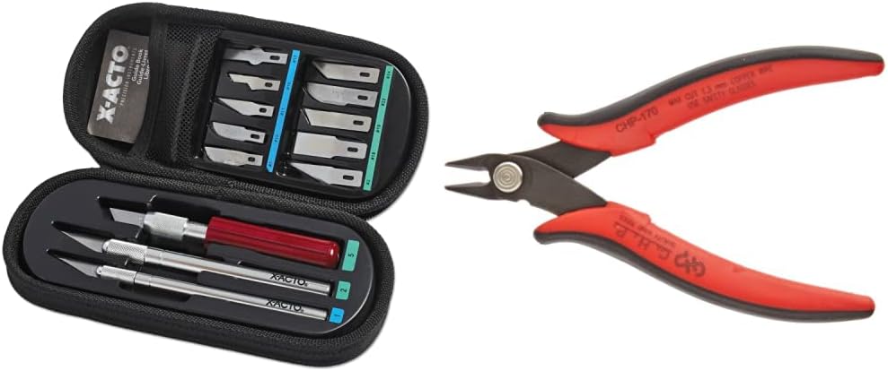 X-ACTO Compression Basic Knife Set + Hakko-CHP-170 Micro Cutter