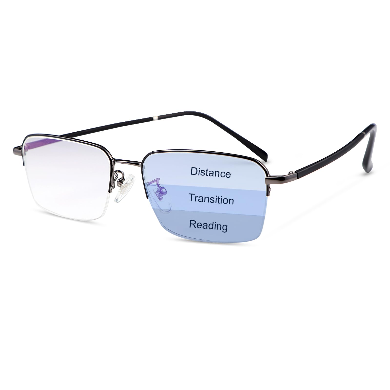 LJIMI Occhiali da lettura per uomo e donna Occhiali per computer che bloccano la luce blu Lettori solari anti abbagliamento UV Protezione Clip per occhiali da sole polarizzati con 2 magneti 2 in 1