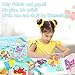KIFHCMPR Poke-in Fun Art Fabric Craft,Animals Theme,Mess Free Kids'Paper Craft Kits,Arts and Crafts for Kids,Art Activity Birthday Christmas Gift Ideas for Children,Toys for Girls &Boys Ages 4-10+