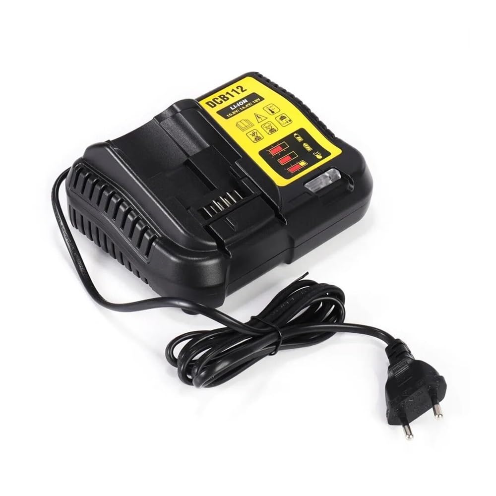 Caricabatterie al litio DCB112 2A compatibile for Dewalt 10,8 V 12 V 14,4 V 18 V 20 V DCB206 DCB205 DCB204 DCB203 DCB120, DCB107 DCB115 DCB105(AU)