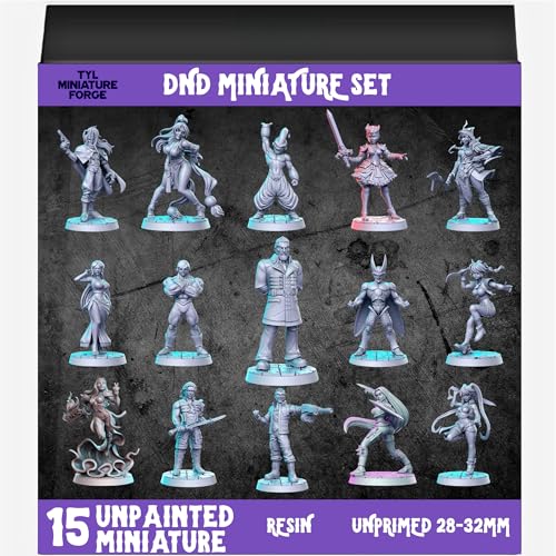 Set de 15 miniaturas para DND y juegos de mesa miniatura 1