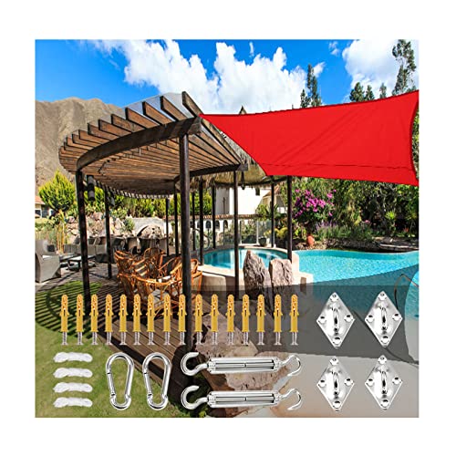 Voile d'ombrage étanche anti-pluie et soleil pour balcon et terrasse avec kit complet
