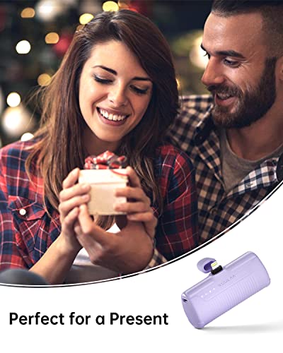 Kuulaa Portable Phone Charger Portable Charger Iphone 4500Mah Mini Power Bank For Iphone Cute Battery Pack Backup Charger Travel Compatible With Iphone 14/13/12/11/Xs/Xr/X/8/7/6 Airpods #TOP3