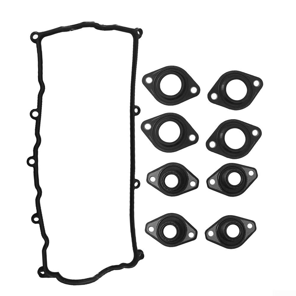 Kit de juntas de tapa de válvula de cilindro, 9 sellos de goma con OE 5607490 97305715, reemplazo directo para Opel Astra G/H 1.7 motores CDTi