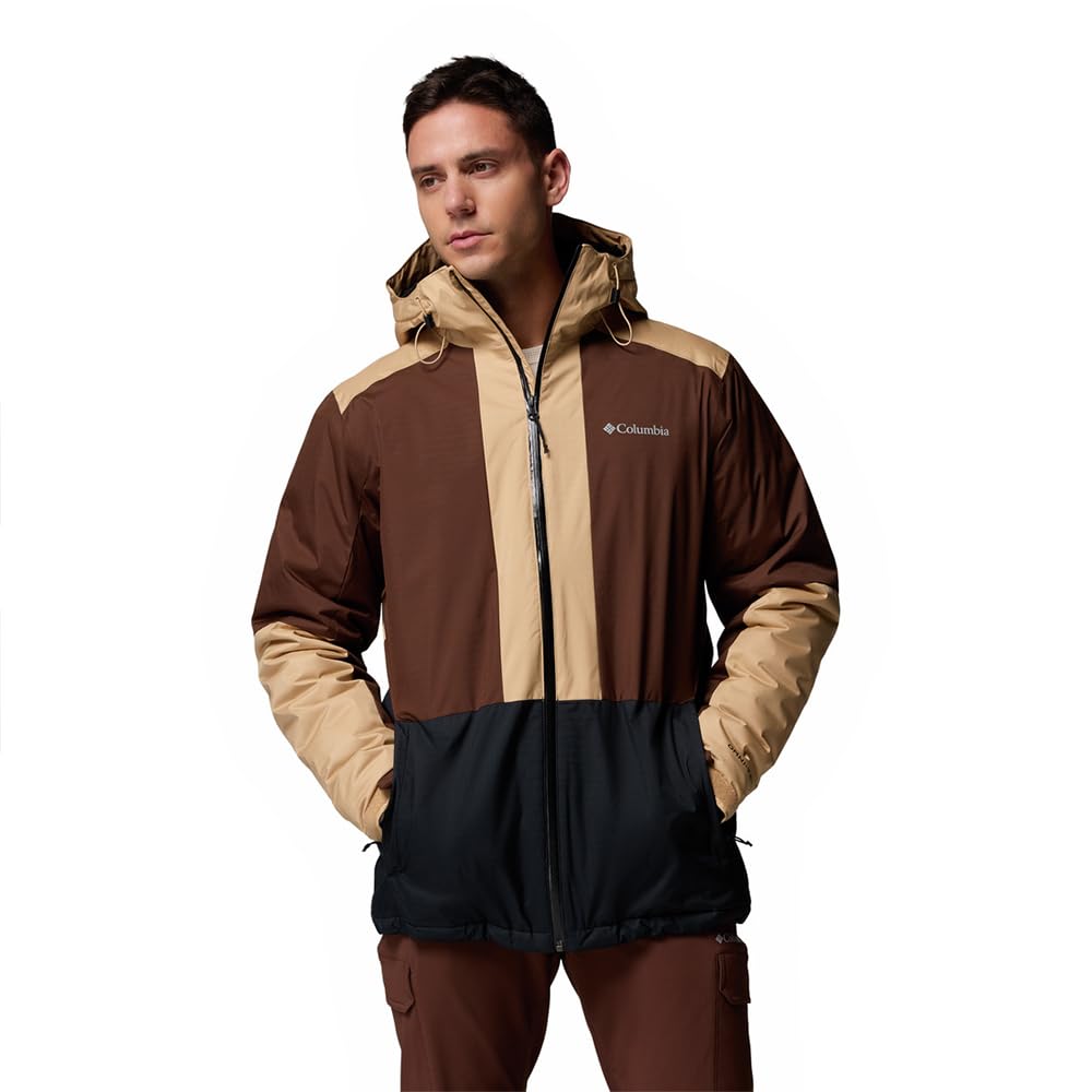 Columbia Men's Point Park 2 Insulated Jacket, Winter Jacket, Black, Tobacco, Canoe, XL