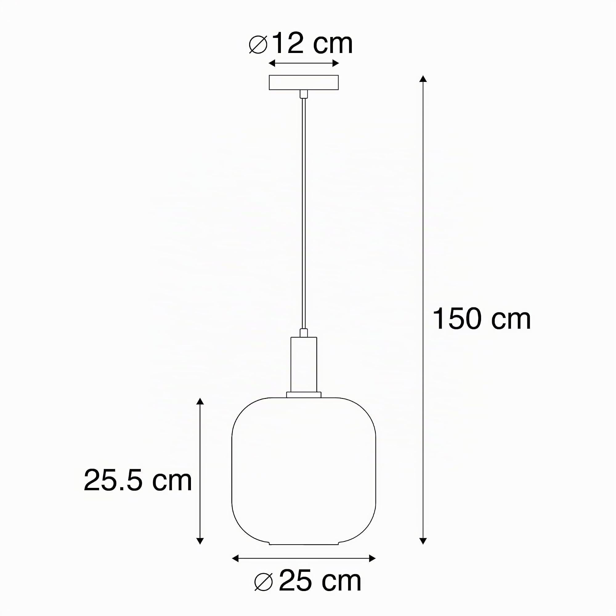 Qazqa Diseño Lámpara colgante inteligente negra con cristal dorado y ahumado con WiFi G95 - Zuzanna/Acero Redonda Adecuado para LED Max. 1 x 4.9 Watt