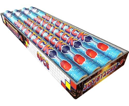 Lesli Silvesterzauber Joystick Gold & Silberregen Jugendsortiment/Feuerwerk 12 Stück 3 x 4er Beutel von AKTIVHANDEL