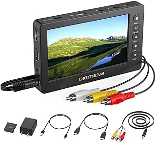 DIGITNOW! VHS to Digital Converter with 5" OLED Screen, AV & HDMI Video Capture Device, Video Record and Capture from VCR, DVD, VHS Tapes, Hi8, Camcorders, Gaming System