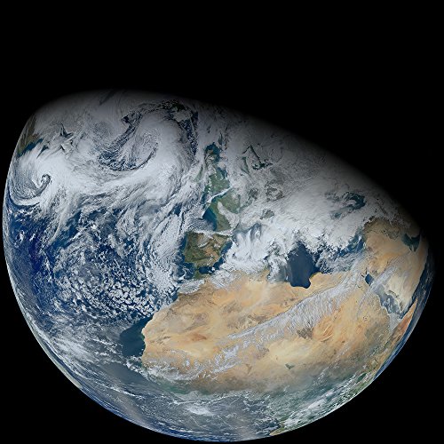 Affiche NASA Europe et Afrique du Nord grand format papier mat de qualité musée