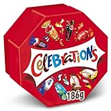 CELEBRATIONS - Boîte Cadeau Octogonale - Assortiment de Chocolats au Lait à Partager - SNICKERS, TWIX, MARS, MALTESERS, BOUNTY et autres - 186g