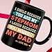 Personalized Mothers Day Gifts For Stepmom - I Smile Because Youre My Step Mom, Stepmom Gift from Stepdaughter, Stepson on Birthday, Christmas Coffee Mug (Black11oz)