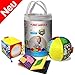 Produktbild MACIK Lustige Tiere- Ball + Würfel +weiches Buch- Weiches Baby Spielzeug - Baby sensorische Entwicklungsspielzeug ab 3 Monate- Baby Set Aktivität Spielzeug- Baby LernspielzeugMotorik Spielzeug 1 Jahr