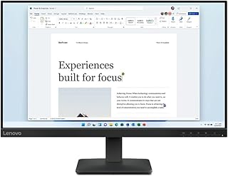 Lenovo L24-4e - 23.8" FHD 1920 X 1080 IPS, 100Hz, 4ms, 99% sRGB, Black, 3 Years Warranty