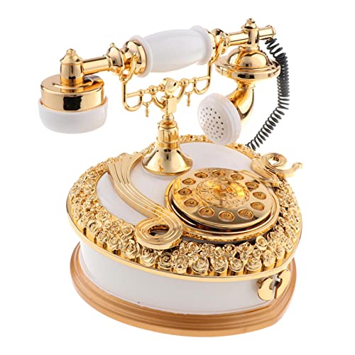 Enakshi® Heart Shape Dial Telephone Music Box Desktop Jewelry Box Decoration Accs|Toys & Hobbies | Educational | Music & Art Deal