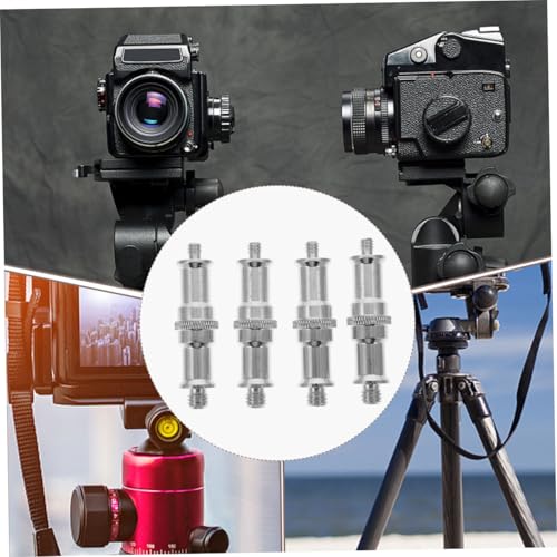 Adaptador de tornillo Happyyami para trípodes con fijación segura en zapatas frías y focos 4
