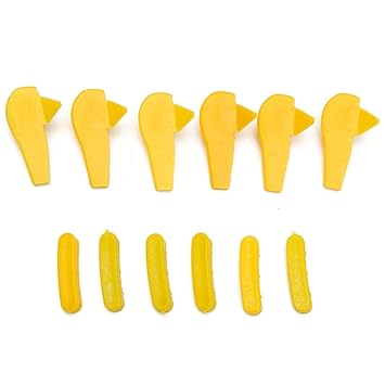 WorldCare 12pcs Yellow Tyre Tire Changer Mount Demount Head Duckhead rt Rim tor