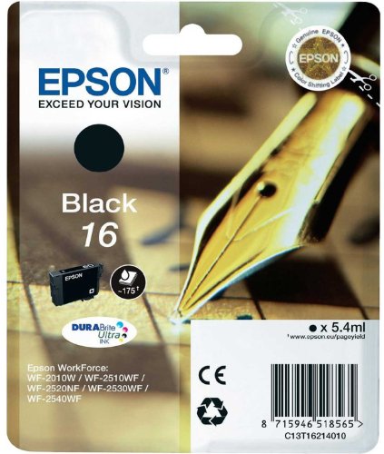 Cartouche d'encre Epson C13T16214010 anti-bavure pour textes nets