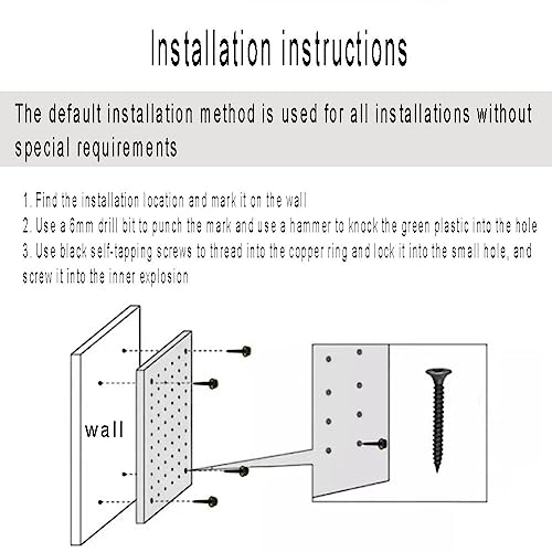 Genérico Panel Perforado para Herramientas, Estante de Pared para Garaje, Almacenamiento de Brocas, Juego de Llaves, Soportes, Paneles Perforados, Tablero Perforado, Kits de Paneles Perforados para e