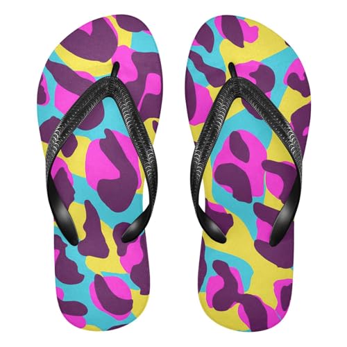 Colorful Rainbow Spots Flip Flop Beach Summer Casual Sandal for Women & Men Shower Shoes 20861834