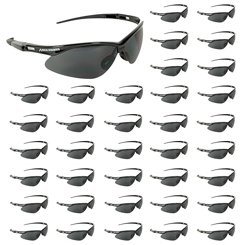Malta Dynamics APEX Safety Glasses Anti Scratch and Anti Fog Protection Construction Safety Glasses for Men and Women ISEA & ANSI Z87 Compliant (Tinted 36 Pairs)