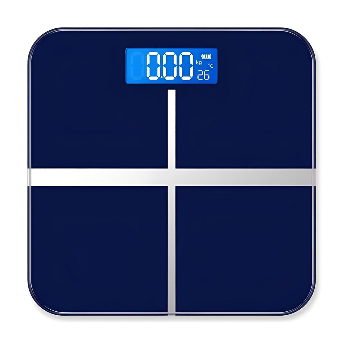 ZIBUYU® PC USB Charging Electronic Body Weight Scale Accurate Digital Bathroom Scale with High Precision Sensors, Sleek Glass Design, and Easy-to-Read LED Display for Health Monitoring-image-15