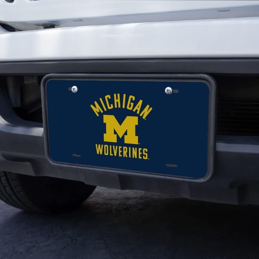 GRAPHICS & MORE University of Michigan Wolverines Logo Novelty Metal Vanity Tag License Plate - Image 3