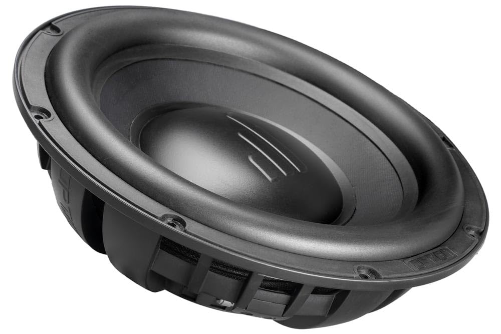 Option AIR-F10 D4 Subwoofer, 25cm, 4+4 Ohm, Doppel-Schwingspule, 300 Watt RMS, Flacher Subwoofer 10 Zoll