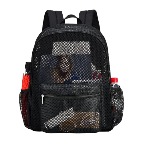 Mochila de malla transpirable que evita la humedad en ropa de natación