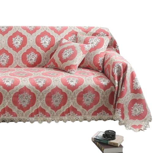 Damika ソファーカバー 多機能 フリンジ付き 毛布 マルチカバー 柄 エスニック 北欧風 おしゃれ 2人掛け 3人掛け 綿製品 ブランケット 無地 保護カバー 180*240 マルチクロス カウチ ベッドとも適用 洗える 春夏秋冬 ソファカバー (1