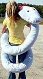 Giant 18 Feet Long Stuffed Snake - Absolutely Huge - Color: Sky Blue - American Made in The USA...