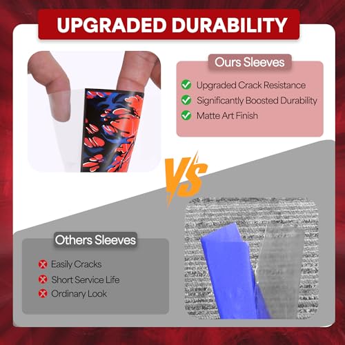 Image of Kabinka MTG Card Sleeves -Spider 100 Standard Size Pack Clear Front & Matte Finish Back MTG Sleeves for Magic The Gathering TCG