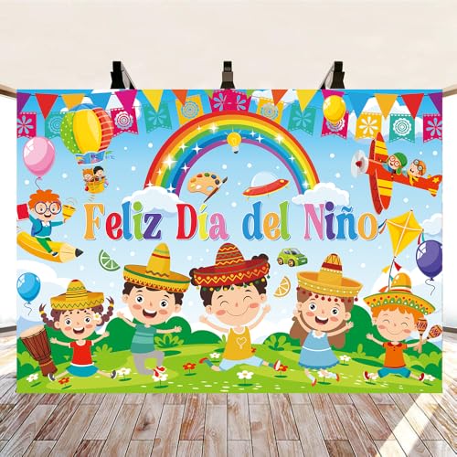 Feliz Día del Niño Backdrop 240x180cm miniatura 6