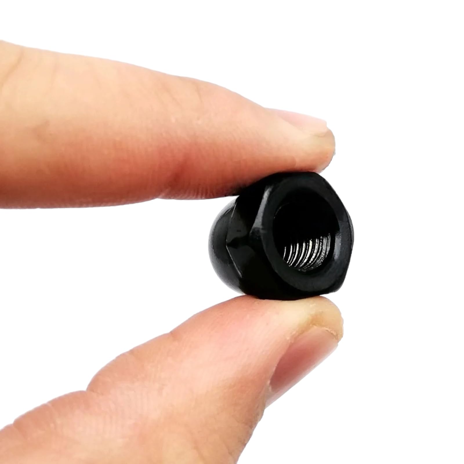 Pack of 6 Black Stainless Steel Dome Nuts - Image 3