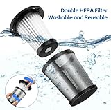 Handheld Vacuum, Car Vacuum Cleaner Cordless, Mini Portable Rechargeable Hand Held Vacuum Cordless, Car Hoover Powerful with Powerful Suction for Car/Home/Pet - Image 4