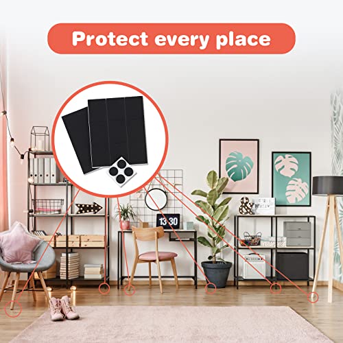 Furniture Silicone Rubber Pads With 3M Self Adhesive Protects Drawers, Desks, Kitchen Cabinets And Furniture Against Bumps And Scratches (Round 0.39 * 0.08In) (405) #TOP5