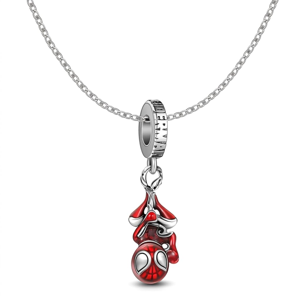 sannidhi Necklace for Boys and Men Red Pendant Necklace Stainless Steels Cable Chain Jewellery Accessories Birthday Gift for Boys, Girls, Men, Women-picture-9