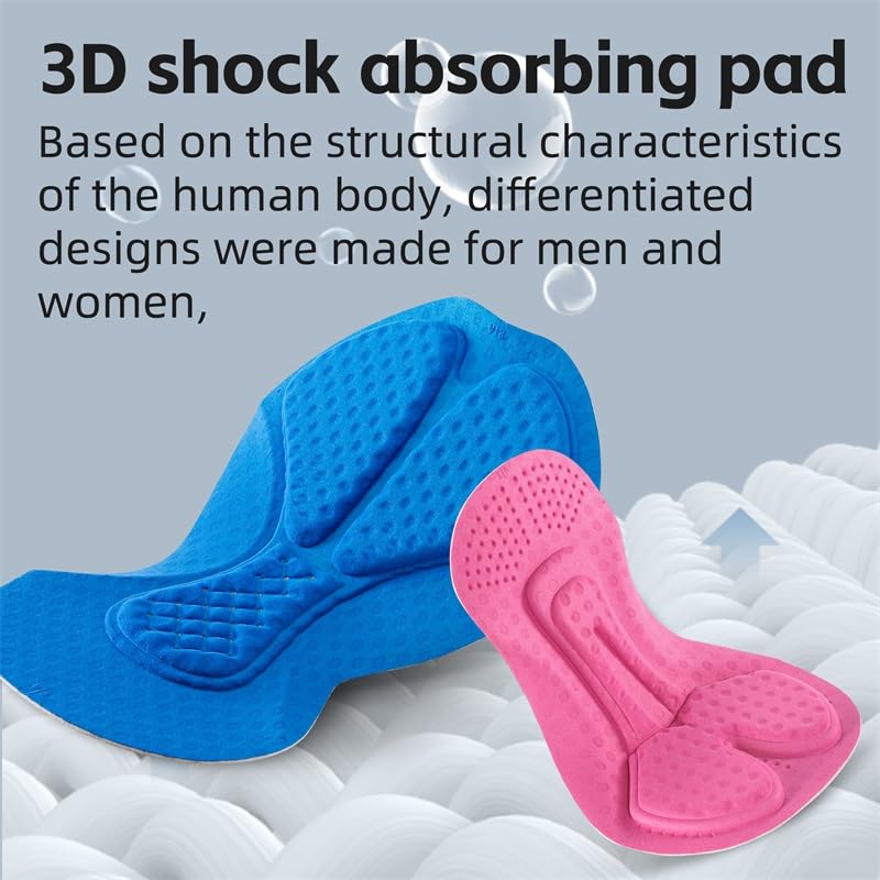 Pantaloncini Ciclismo Uomo Pantaloncini da ciclismo estivi con cuscino ammortizzante 3D, pantaloni traspiranti, ad asciugatura rapida, elastici e freschi, attrezzatura da ciclismo Pantaloncini Mtb Uom