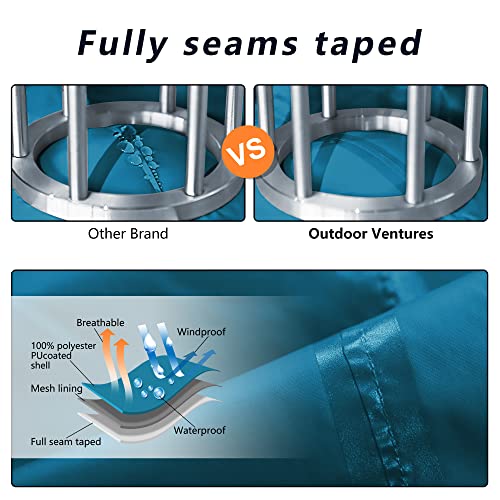 Outdoor Ventures 8L11020 Packable Rain Jacket Women Lightweight Waterproof Raincoat thumb #3